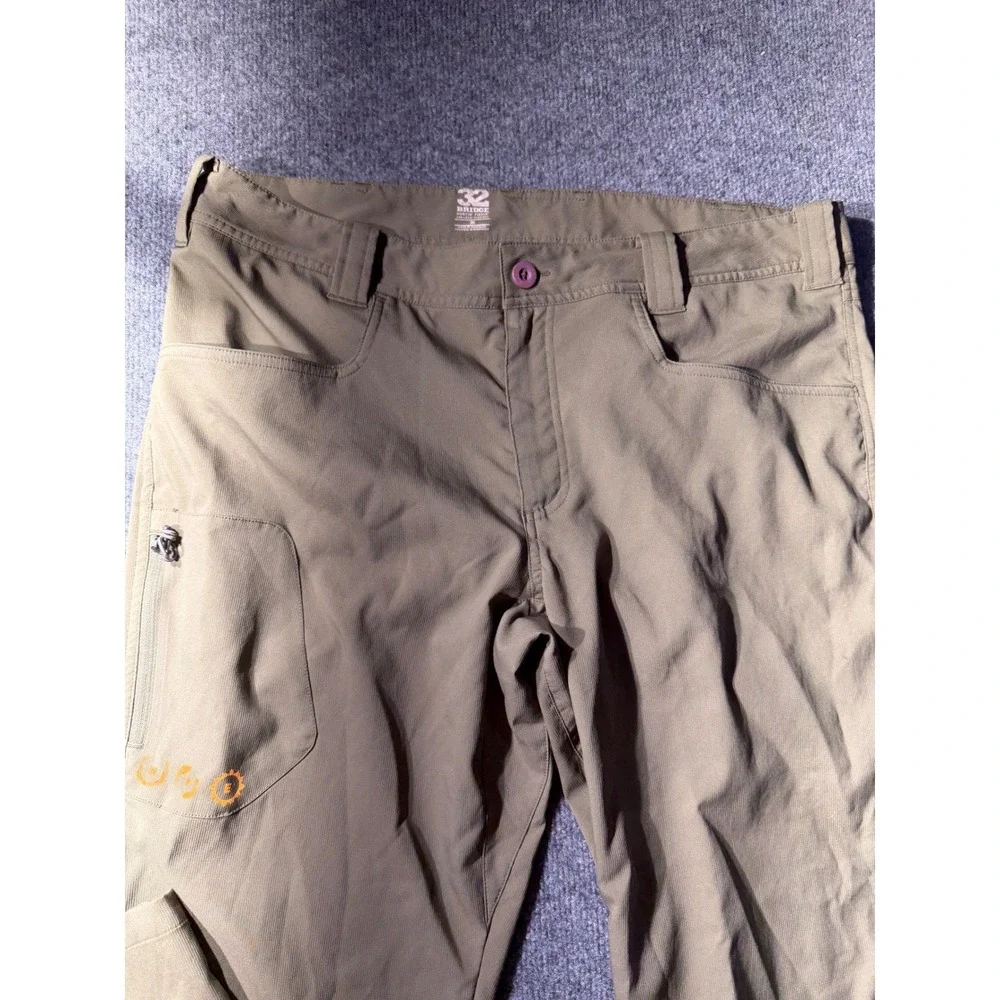 Cabelas 32 Bridge Mens 36 Hiking Pants Olive Green Roll Up Cargo M25PT150 SFE